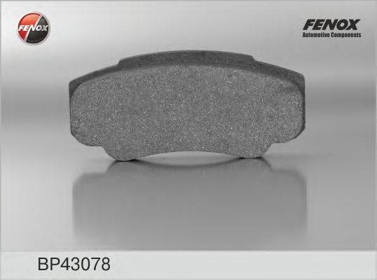 Комплект тормозных колодок, дисковый тормоз FENOX BP43078