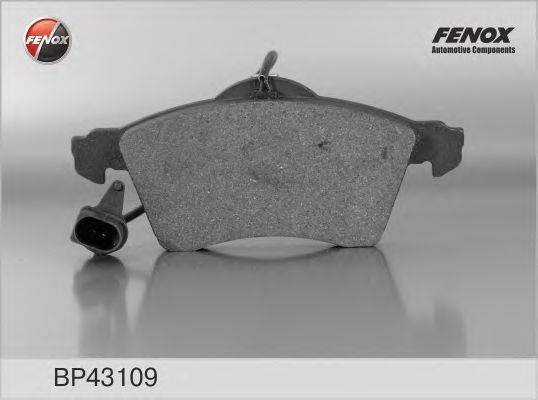 Комплект тормозных колодок, дисковый тормоз FENOX BP43109