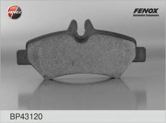Комплект тормозных колодок, дисковый тормоз FENOX BP43120
