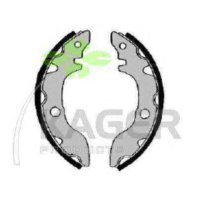 Комплект тормозных колодок KAGER 340075