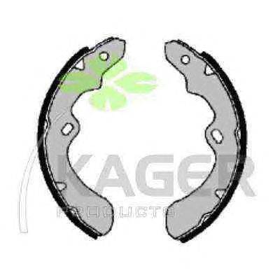 Комплект тормозных колодок KAGER 340322