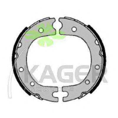 Комплект тормозных колодок, стояночная тормозная система KAGER 340368