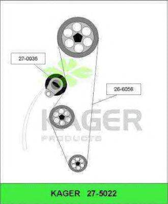 Комплект ремня ГРМ KAGER 27-5022