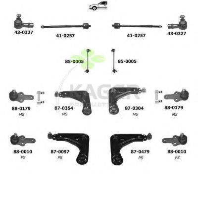 Подвеска колеса KAGER 800188