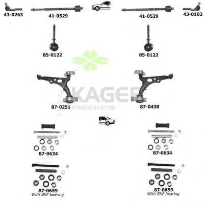 Подвеска колеса KAGER 800364