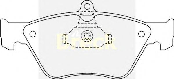 Комплект тормозных колодок, дисковый тормоз BRECK 2141100