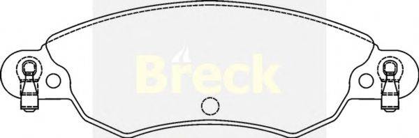 Комплект тормозных колодок, дисковый тормоз BRECK 23276 00 W