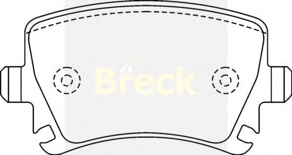 Комплект тормозных колодок, дисковый тормоз BRECK 239140070400
