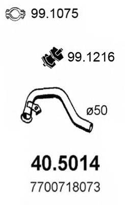 Труба выхлопного газа ASSO 405014