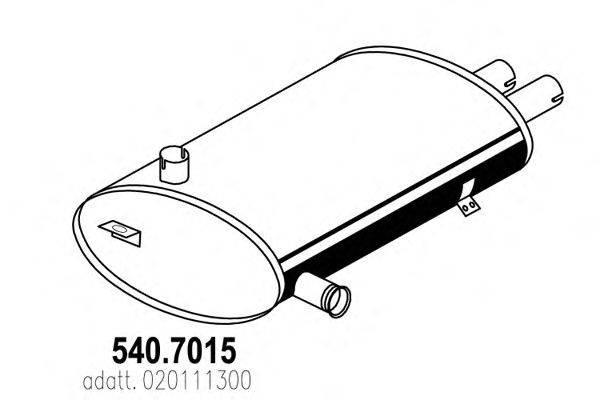 Средний / конечный глушитель ОГ DINEX 50449