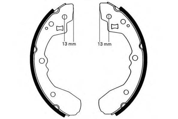 Комплект тормозных колодок E.T.F. 09-0584