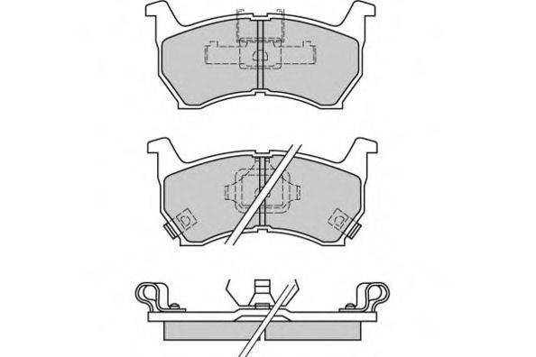 Комплект тормозных колодок, дисковый тормоз E.T.F. 21168