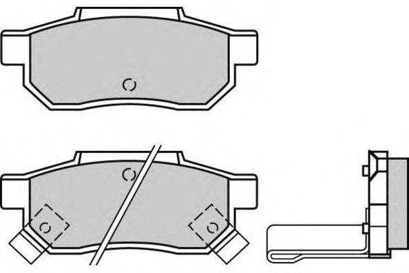Комплект тормозных колодок, дисковый тормоз E.T.F. 12-0530