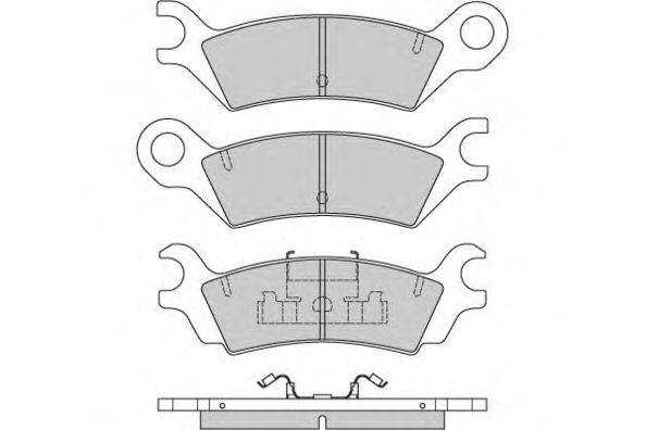 Комплект тормозных колодок, дисковый тормоз E.T.F. 120640