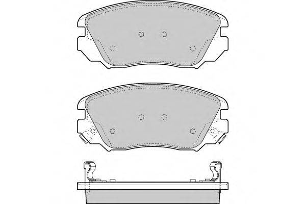 Комплект тормозных колодок, дисковый тормоз E.T.F. 24415