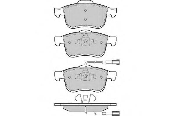 Комплект тормозных колодок, дисковый тормоз E.T.F. 24727