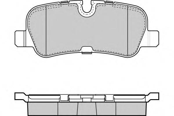 Комплект тормозных колодок, дисковый тормоз E.T.F. 12-1417