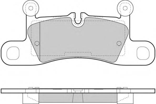 Комплект тормозных колодок, дисковый тормоз E.T.F. 12-1459
