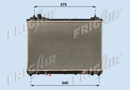 Радиатор, охлаждение двигателя FRIGAIR 0114.3043