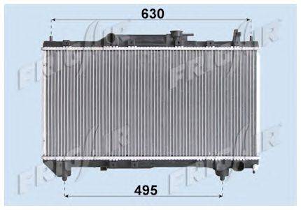 Радиатор, охлаждение двигателя FRIGAIR 0115.3126