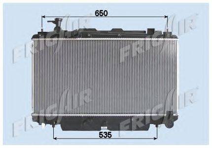 Радиатор, охлаждение двигателя FRIGAIR 0115.3168