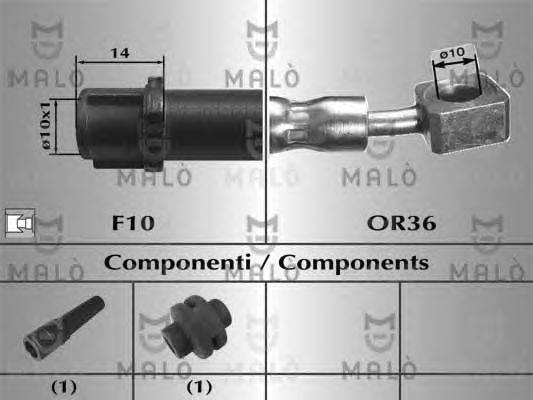 Тормозной шланг MALÒ 80829