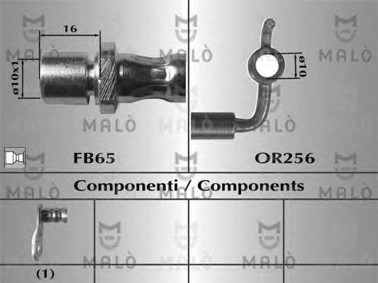 Тормозной шланг MALÒ 80861