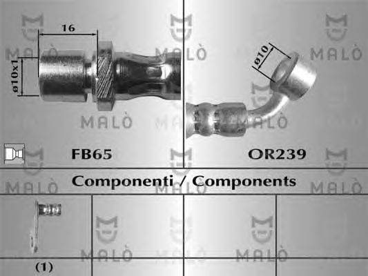 Тормозной шланг MALÒ 80867