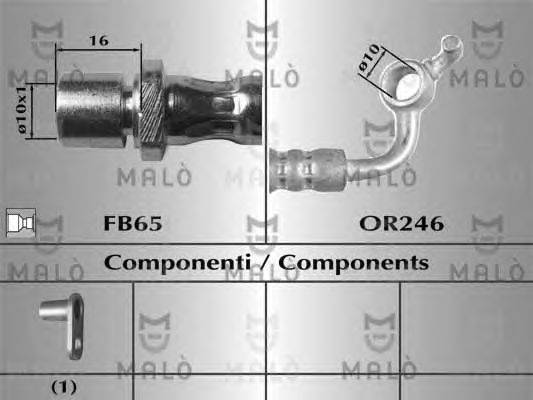 Тормозной шланг MALÒ 80872