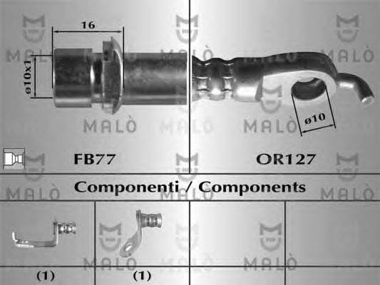 Тормозной шланг MALÒ 80879