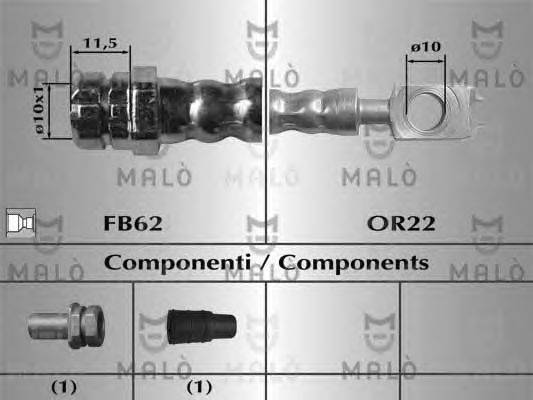 Тормозной шланг MALÒ 81068