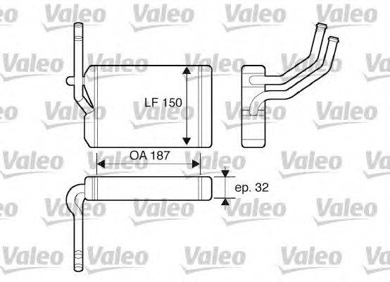 Теплообменник, отопление салона VALEO 812071