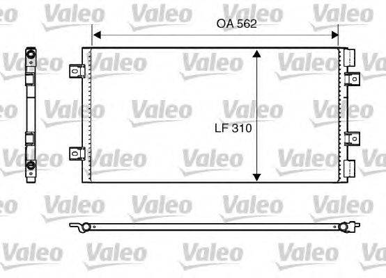 Конденсатор, кондиционер VALEO 818006