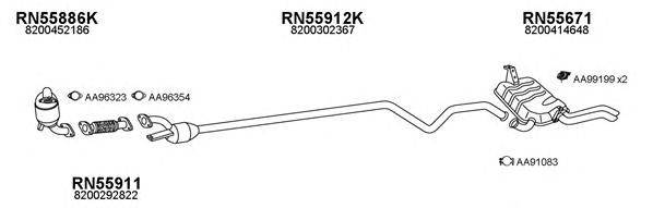 Система выпуска ОГ VENEPORTE 550367