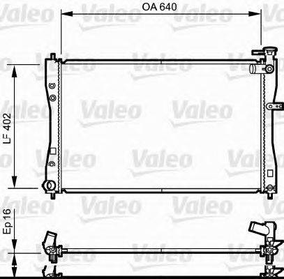 Радиатор, охлаждение двигателя VALEO 735057