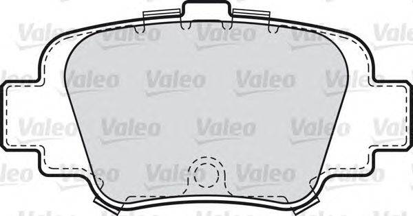 Комплект тормозных колодок, дисковый тормоз VALEO 598642