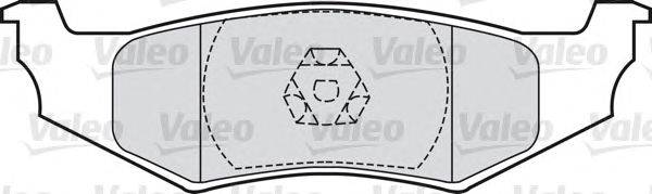 Комплект тормозных колодок, дисковый тормоз VALEO 598544