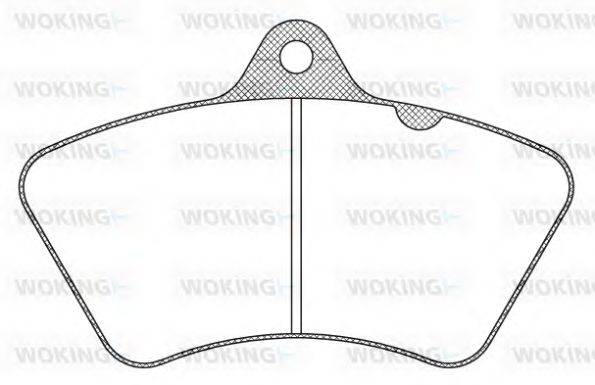 Комплект тормозных колодок, дисковый тормоз WOKING JSA 9263.20