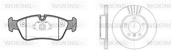 Комплект тормозов, дисковый тормозной механизм WOKING 82843.02