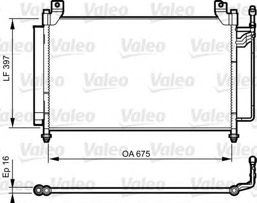 Конденсатор, кондиционер VALEO 814235