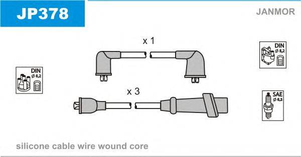 Комплект проводов зажигания JANMOR JP378