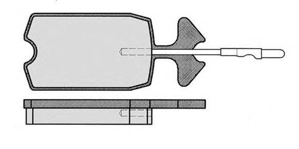 Комплект тормозных колодок, дисковый тормоз RAICAM 20714