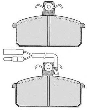 Комплект тормозных колодок, дисковый тормоз RAICAM 1911