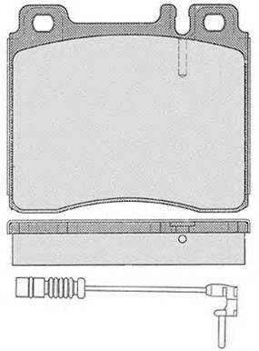 Комплект тормозных колодок, дисковый тормоз REMSA 42002