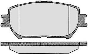 Комплект тормозных колодок, дисковый тормоз RAICAM 581.0