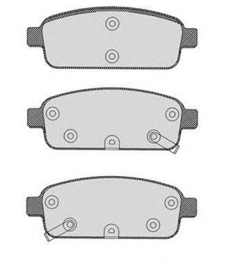 Комплект тормозных колодок, дисковый тормоз RAICAM 973.0
