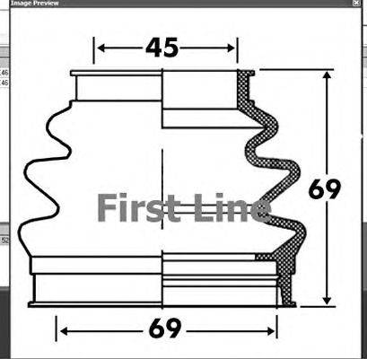 Пыльник, приводной вал FIRST LINE FCB2885