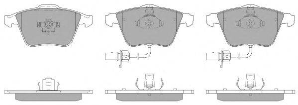 Комплект тормозных колодок, дисковый тормоз FREMAX FBP-1302-01