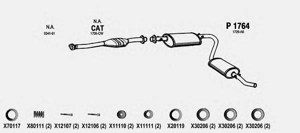 Система выпуска ОГ FENNO CI214