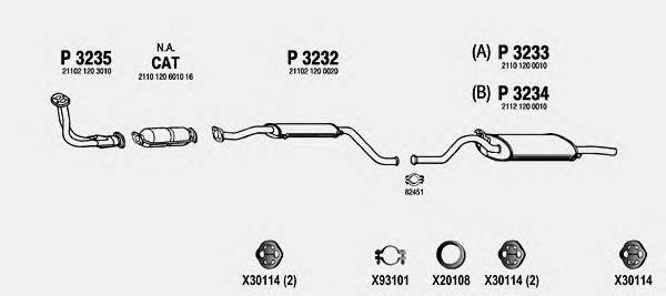 Система выпуска ОГ FENNO LA201